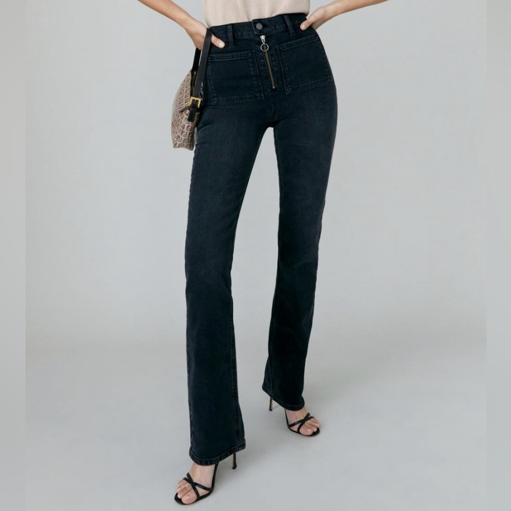 Reformation Peyton zip ultra high rise bootcut jeans size 29